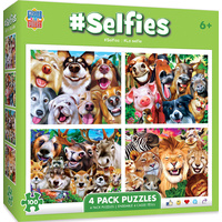 Masterpieces 100pc 4 Pack Selfies Jigsaw Puzzle 