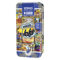 Masterpieces 1000pcs Worlds Smallest Route 66 Tin Box Jigsaw Puzzle