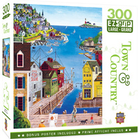 Masterpieces 300pcs Town & Country A Walk on the Pier Ez Grip Jigsaw Puzzle