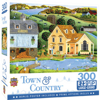 Masterpieces 300pcs Town & Country The White Duck Inn Ez Grip Jigsaw Puzzle