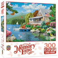 Masterpieces 300pcs Memory Lane Lakeside Memories Ez Grip Jigsaw Puzzle