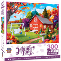 Masterpieces 300pcs Memory Lane Harvest Breeze Ez Grip Jigsaw Puzzle