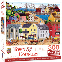 Masterpieces 300pcs Town & Country Home Port Ez Grip Jigsaw Puzzle