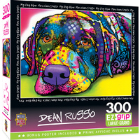 Masterpieces 300pc Dean Russo My Dog Blue Ez Grip Jigsaw Puzzle 