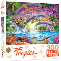 Masterpieces 300pcs Tropics Fantasy Isle Ez Grip Jigsaw Puzzle
