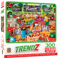 Masterpieces 300pcs Trendz Farmers Market Ez Grip Jigsaw Puzzle