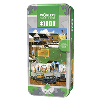 Masterpieces 1000pcs Worlds Smallest Before the Big Game Tin Box Jigsaw Puzzle