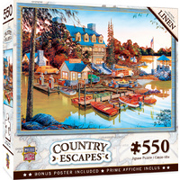 Masterpieces 550pc Country Escapes Peaceful Easy Evening Jigsaw Puzzle 