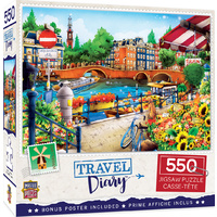 Masterpieces 550pcs Travel Diary Amsterdam Jigsaw Puzzle