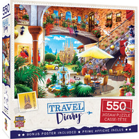 Masterpieces 550pcs Travel Diary Barcelona Jigsaw Puzzle