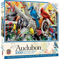 Masterpieces 1000pcs Audubon Backyard Birds Jigsaw Puzzle