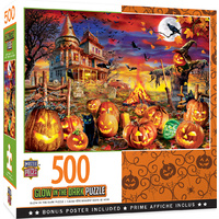 Masterpieces 500pc Halloween Glow All Hallow's Eve Jigsaw Puzzle 