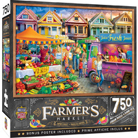 Masterpieces 750pc Farmers Market Weekend Market Jigsaw Puzzle 
