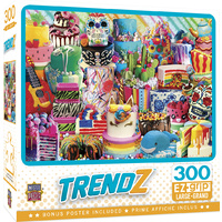 Masterpieces 300pcs Trendz Fancy Cakes Ez Grip Jigsaw Puzzle