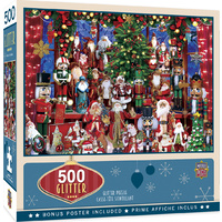 Masterpieces 500pcs Holiday Glitter Holiday Festivities Jigsaw Puzzle