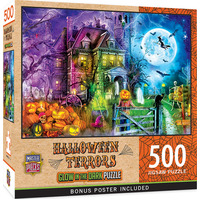 Masterpieces 500pc Halloween Glow Halloween Terrors Jigsaw Puzzle