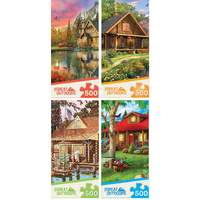 Masterpieces 500pcs The Great Outdoors 4 Pack Assortment
