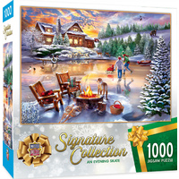Masterpieces 1000pcs Signature Collection Christmas An Evening Skate Jigsaw Puzzle