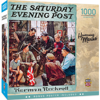 Masterpieces 1000pcs The Saturday Evening Post Norman Rockwell Homecoming Marine Jigsaw Puzzle