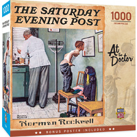 Masterpieces 1000pcs The Saturday Evening Post Norman Rockwell at the Doctor Jigsaw Puzzle