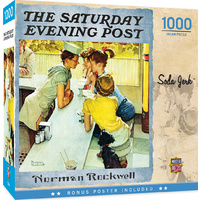 Masterpieces 1000pcs The Saturday Evening Post Norman Rockwell Soda Jerk Jigsaw Puzzle
