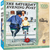 Masterpieces 1000pcs The Saturday Evening Post Norman Rockwell the Runaway Jigsaw Puzzle