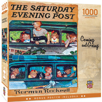 Masterpieces 1000pcs The Saturday Evening Post Norman Rockwell Coming and Going Jigsaw Puzzle