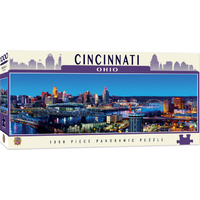 Masterpieces 1000pcs City Panoramic Cincinnati Ohio Jigsaw Puzzle
