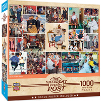 Masterpieces 1000pcs The Saturday Evening Post Norman Rockwell Collage Jigsaw Puzzle