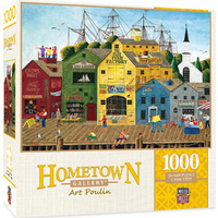 Masterpieces 1000pcs Hometown Gallery Crows Nest Harbor Jigsaw Puzzle