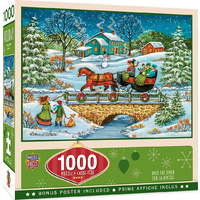 Masterpieces 1000pc Holiday Over the River Jigsaw Puzzle 