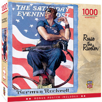 Masterpieces 1000pcs The Saturday Evening Post Norman Rockwell Rosie the Riveter Jigsaw Puzzle