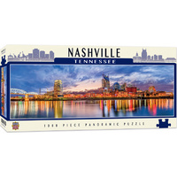 Masterpieces 1000pcs City Panoramic Nashville Tennessee Jigsaw Puzzle
