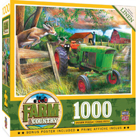 Masterpieces 1000pcs Farm and Country Deer Crossing Jigsaw Puzzle