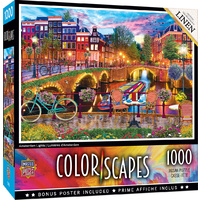 Masterpieces 1000pcs Colorscapes Amsterdam Lights Jigsaw Puzzle
