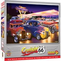 Masterpieces 1000pcs Cruisin Friday Night Hot Rods Jigsaw Puzzle