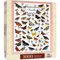 Masterpieces 1000pcs Poster Art Butterflies of North America Jigsaw Puzzle