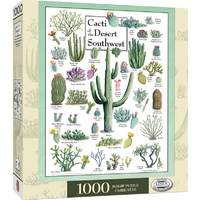 Masterpieces 1000pcs Poster Art Cacti of the Desert Southwest Jigsaw Puzzle