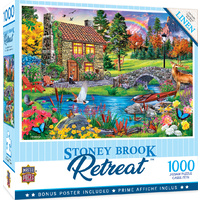 Masterpieces 1000pcs Retreat Stoney Brook Cottage Jigsaw Puzzle