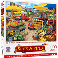 Masterpieces 1000pcs Seek & Find Market Square Jigsaw Puzzle