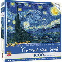 Masterpieces 1000pcs Masterpieces of Art Starry Night Jigsaw Puzzle