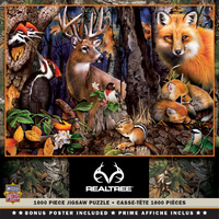 Masterpieces 1000pcs Realtree Forest Gathering Jigsaw Puzzle