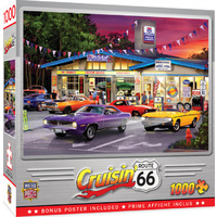 Masterpieces 1000pcs Cruisin Route 66 Pitstop Jigsaw Puzzle