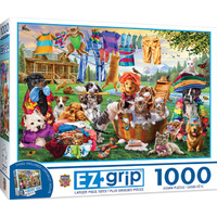 Masterpieces 1000pcs EZ Grip Laundry Day Rascals Jigsaw Puzzle