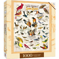 Masterpieces 1000pcs Poster Art James Audubon Song Birds Jigsaw Puzzle
