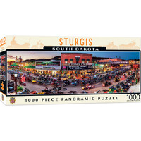 Masterpieces 1000pc Panoramic Sturgis South Dakota Puzzle