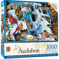 Masterpieces 1000pc Audubon Snow Birds Jigsaw Puzzle