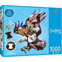 Masterpieces 1000pc Contours Shaped Majestic Flight Jigsaw Puzzle