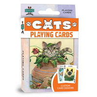 Masterpieces Playing Card Cats