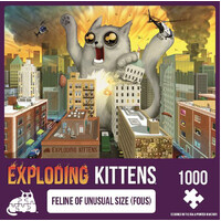 Exploding Kittens 1000pcs Feline of Unusual Size Jigsaw Puzzle